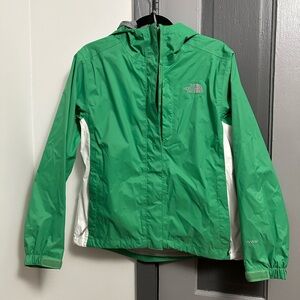 The North Face Vibrant Green Windbreaker Outdoor Jacket